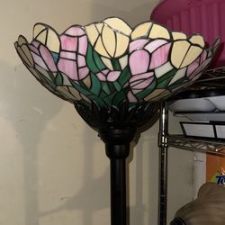 Vintage Stained Glass Lamp