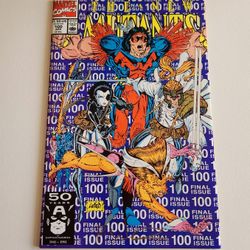 Mutants #100 Apr '91 Copper Age Marvel Comics Final Issues Captain America Good