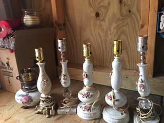 Lot of 6 vintage lamps all for $15.00