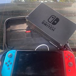 Nintendo Switch With Games, Case, Memory Card, Headphones 