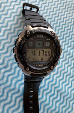 Casio Illuminator World Time Digital Watch