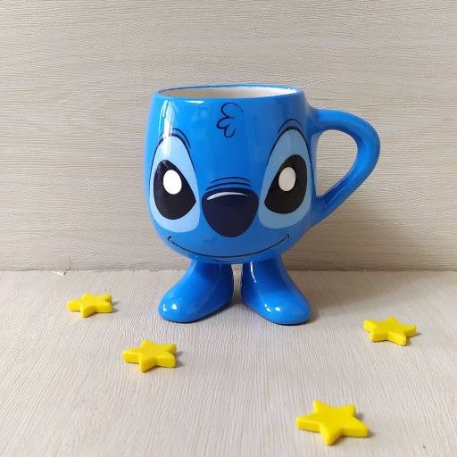 New Stitch Coffee Mug Tea Cup With Feet