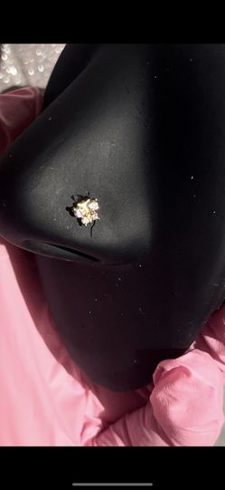 Cz Butterfly Piercing Gold