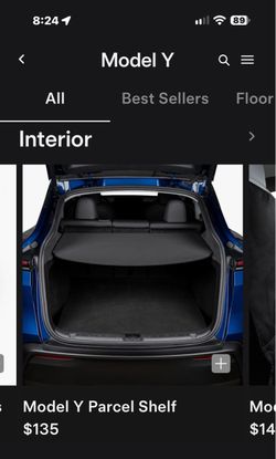 Parcel Shelf for Tesla model Y