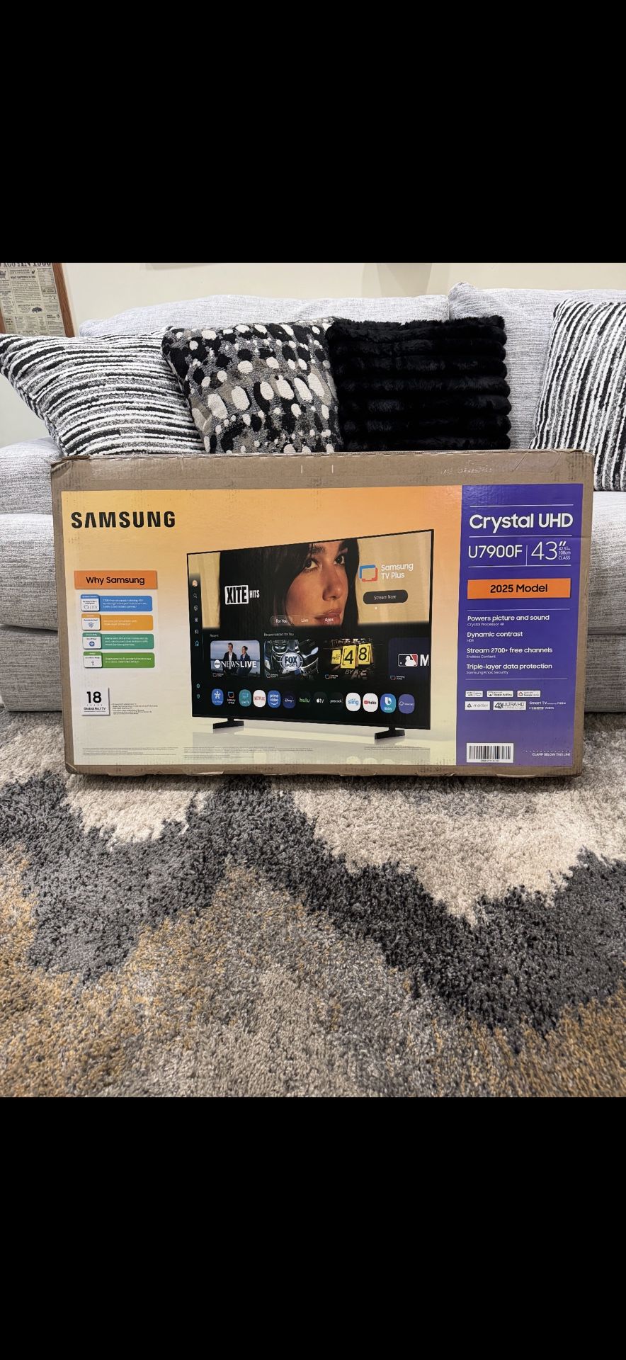 Samsung 43” Crystal UHD Television