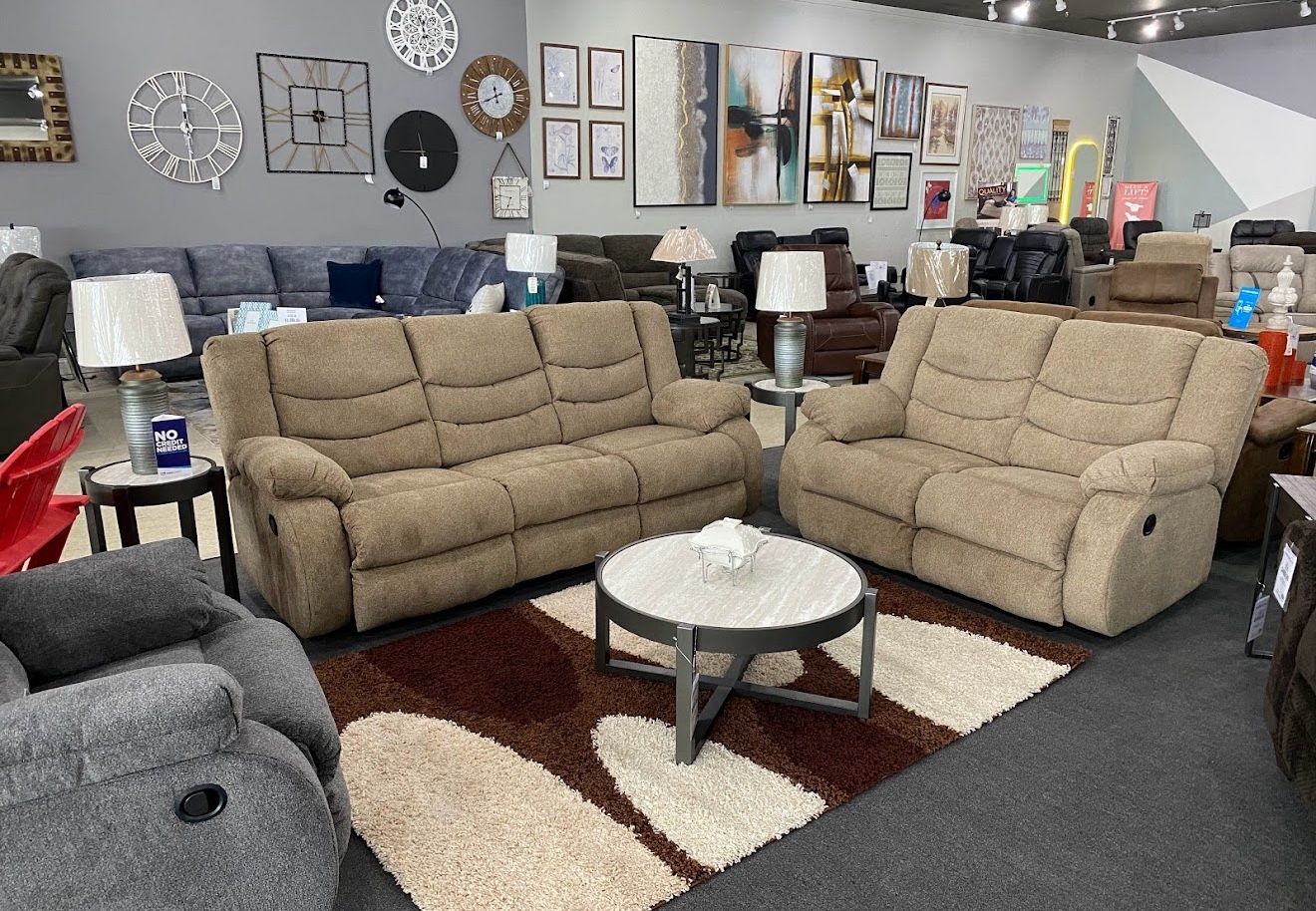 Recliner Sofas,2piece Set ,