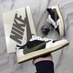 Jordan 1 Low Travis Scott Olive 167