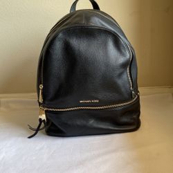 Michael Kors Rhea Black Backpack.