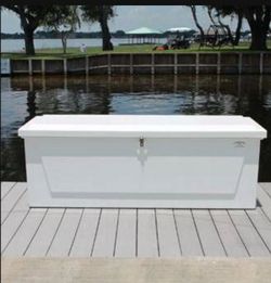 Brand New 85" Fiberglass Dock Box Now In Stock. Only $929.95