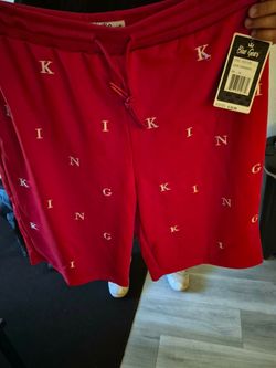Blue Gear red KING printshorts 2XL