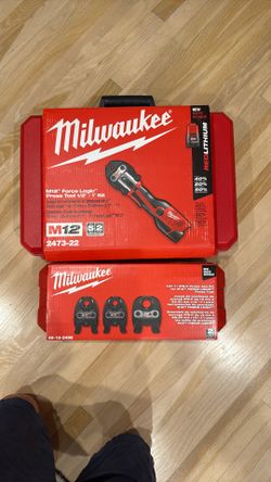 Milwaukee M12  2473-22 Propress And 49-16-2496 IPS Jaws