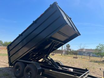 HD 14ft Dump Trailer 14k Lbs Capacity w ramps 