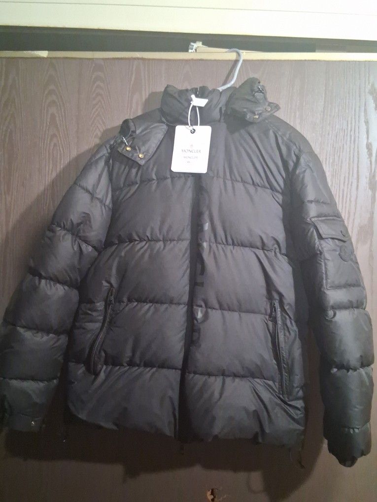 Brand New Black 2xl Moncler Coat