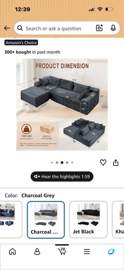 Couch for sale .