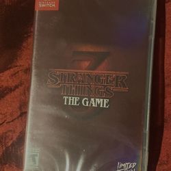 Stranger things 3 Nintendo switch game limited run