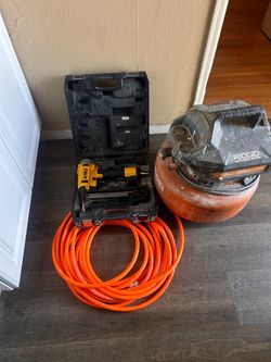 Compresor de aire manguera y postola 16