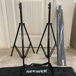 Tripod Set For Camera Or Back Drop With Clamps.