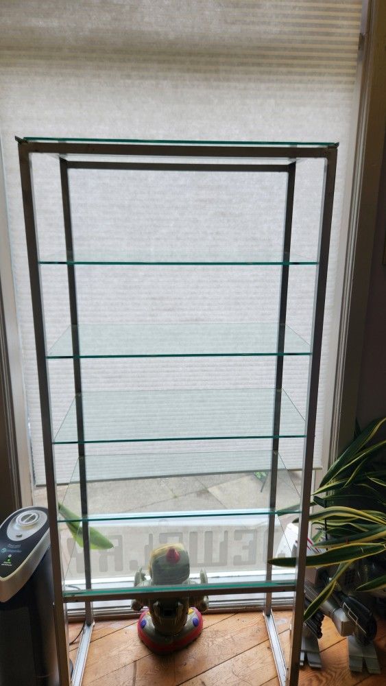 Metal And Glass 5 Tier Shelf
