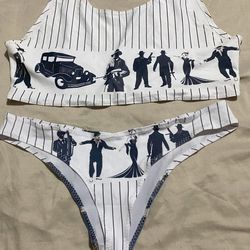 Bony n Clyde outfit bikini 3 piece suit
