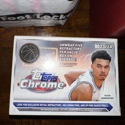 2023-24 Topps Chrome Basketball Blaster Value Box BRAND NEW SEALED