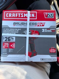 Craftsman 1/2” Impact Wrench V20 Lithium Ion