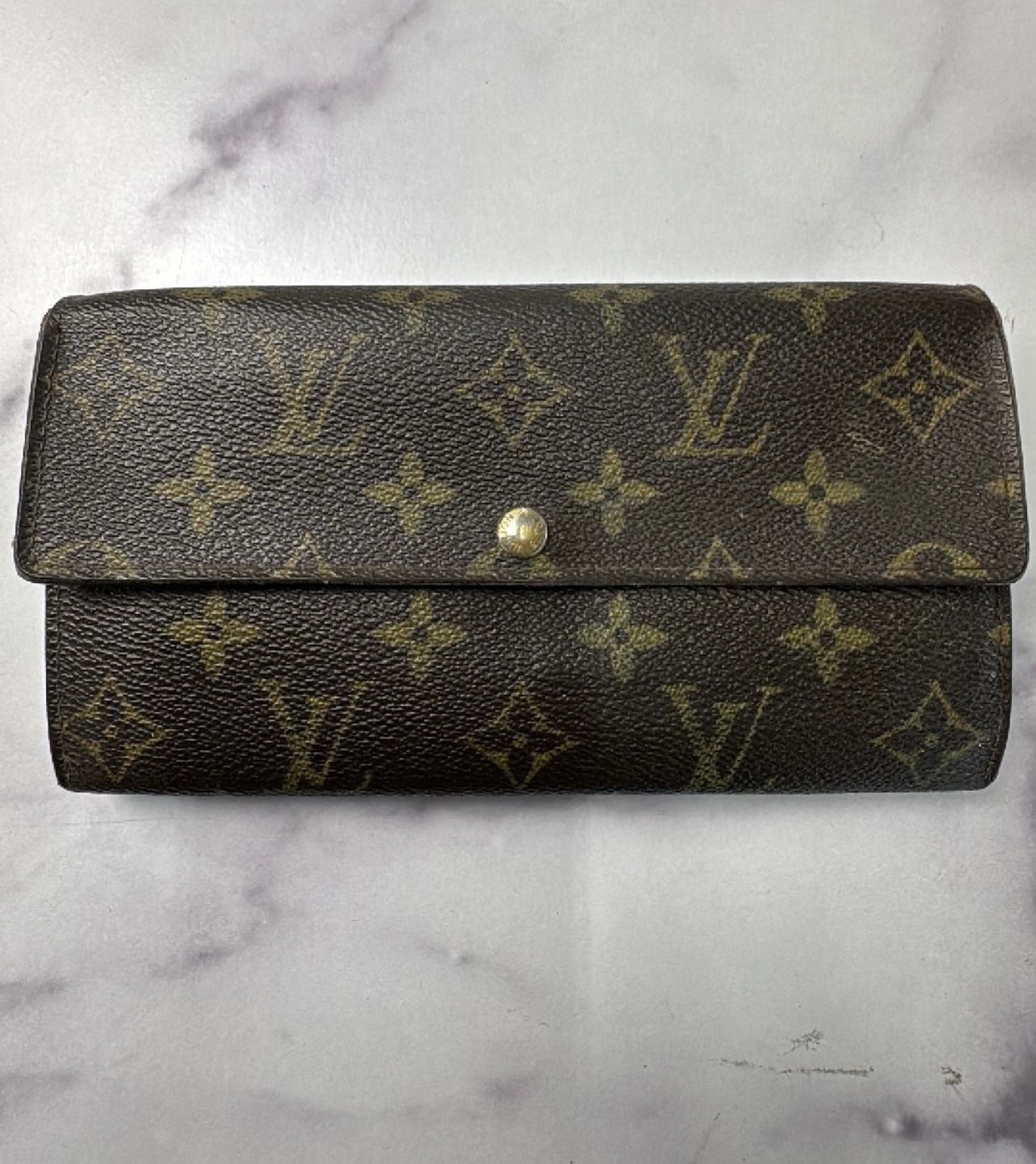 Louis Vuitton Brown Monogram Portefeuille Sarah | M61734