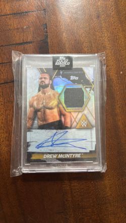 2021 TOPPS WWE FULLY LOADED AUTOGRAPHED METAL CHAIR RELICS CDR DREW McINTYRE