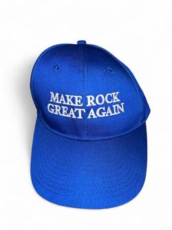 Make Rock Great Again Blue Snapback Hat