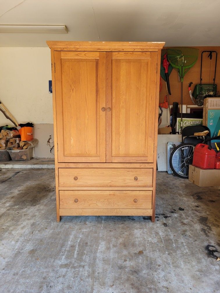 For Sale Mission style Armoire/Entertainment Center
