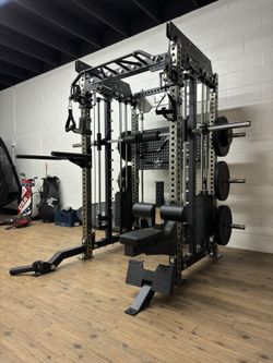 FULLY LOADED - FREE DELIVERY🟢All In One Home Gym🟢 Functional Trainer🟢Smith Machine🟢Squat Rack🟢Cable Machine 