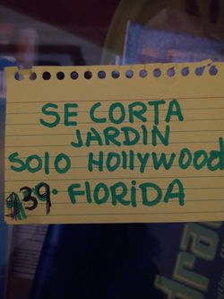 Corte de jardin