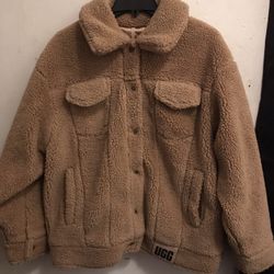 UGG Sherpa Trucker Jacket Size Large