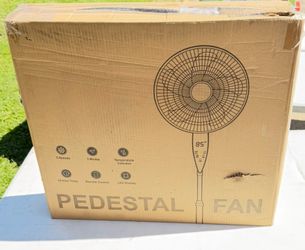 Pedestal Fan with Remote and LED Display