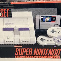 Super Nintendo entertainment system CIP with super Mario world