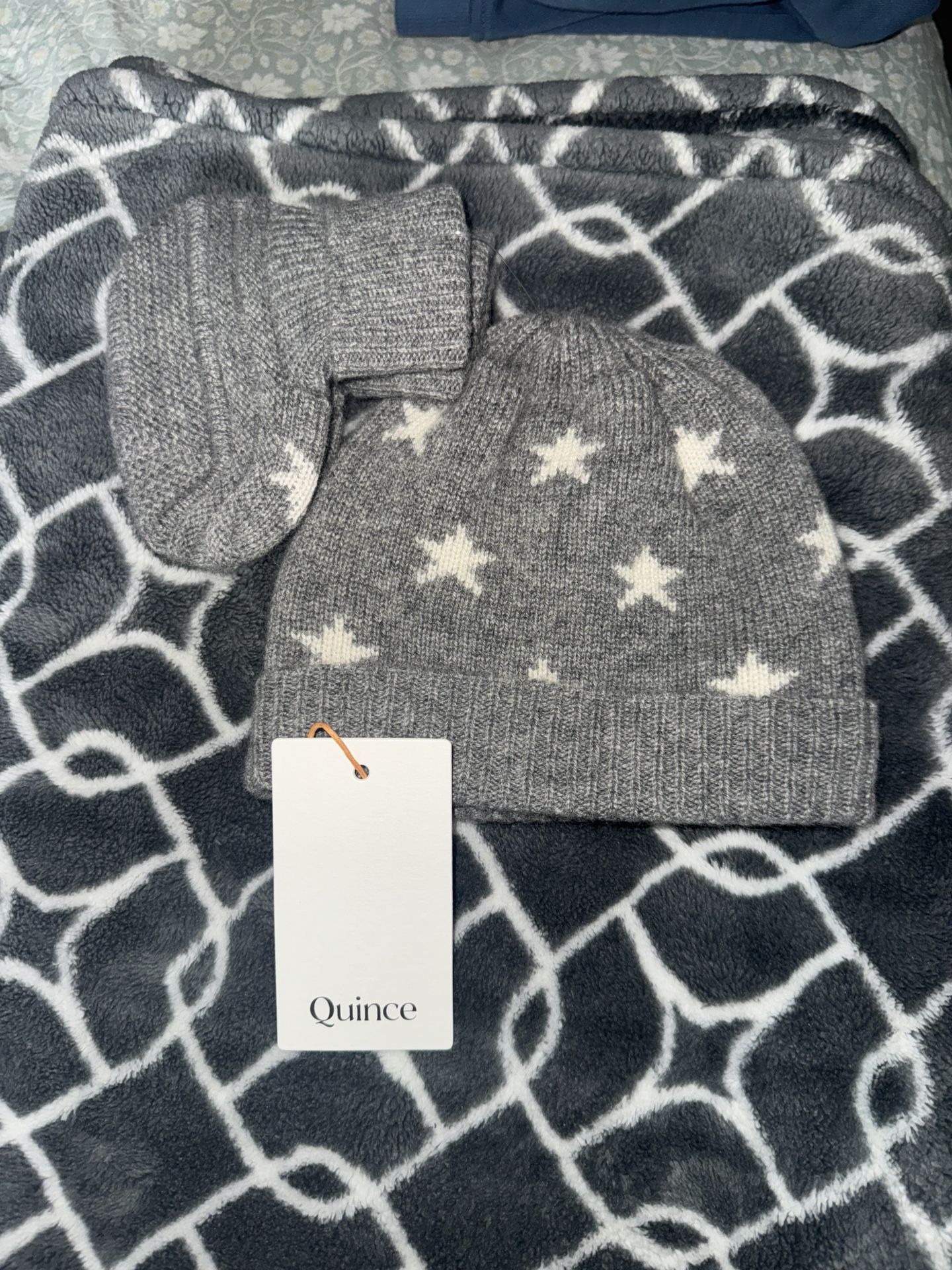 Quince Cashmere Beanie & Bootie Set