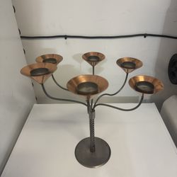 Luxurious Copper and Stainless Tea Light Holder
