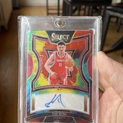 Yao Ming select auto first off print 1/25 tie dye
