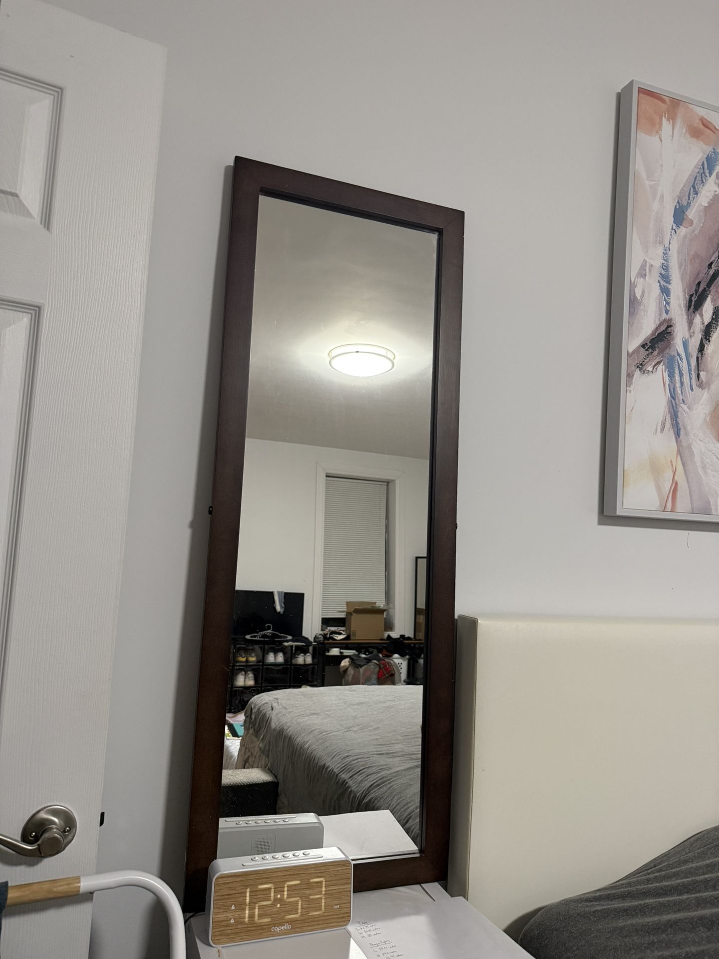 Full-Length Mirror 46x17 – Wooden Frame