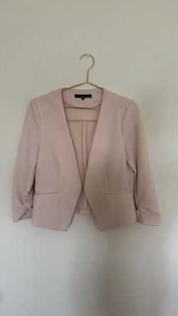 Amanda & Chelsea Ruched 3/4 Sleeve Pique Blazer