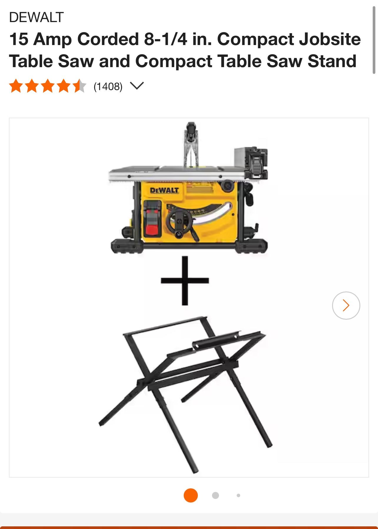 Dewalt Table Saw With Stand