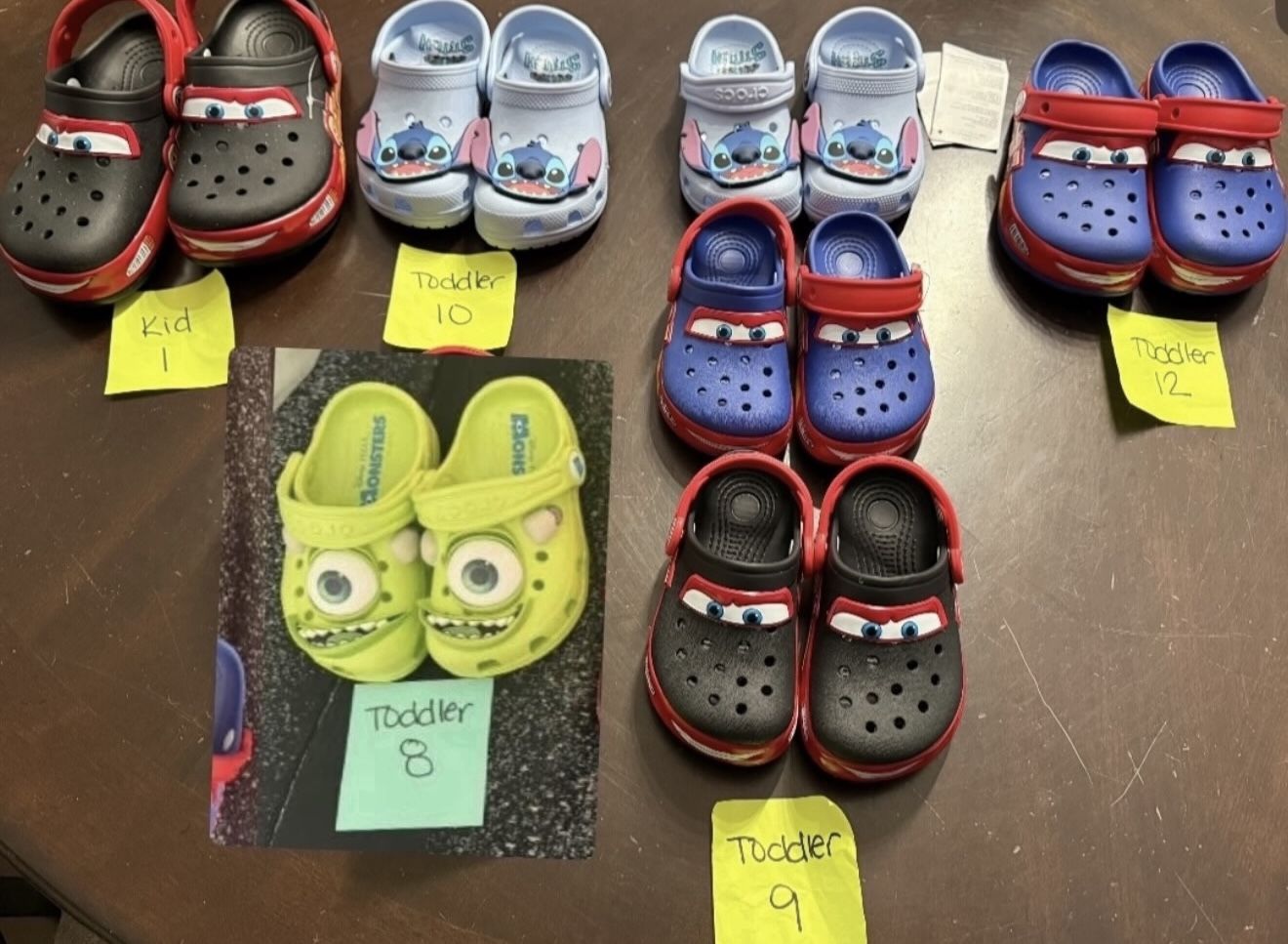 Disney. Croc Shoes. Kids And Toddlers.  McQueen Light Up.  $35 Each.  New 