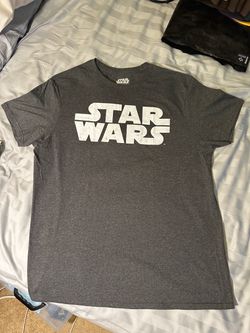 STAR WARS T-shirt Men’s Size L Grey White
