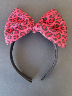 Leopard Print Bow Headband