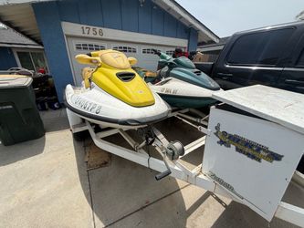 2 Sea Doo jet skiis with trailer