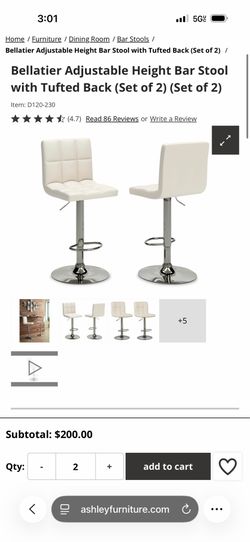 Ashley barstools