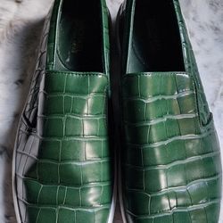 Michael Kors Keaton Crocodile Embossed Slip-On Sneaker