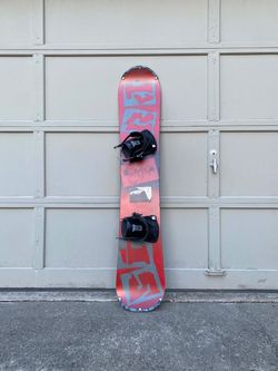 Snowboard with Bindings - Size 156cm
