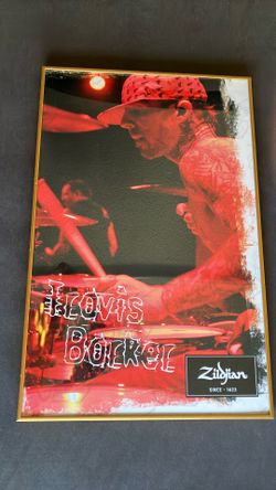 Travis Barker Poster Framed Vintage