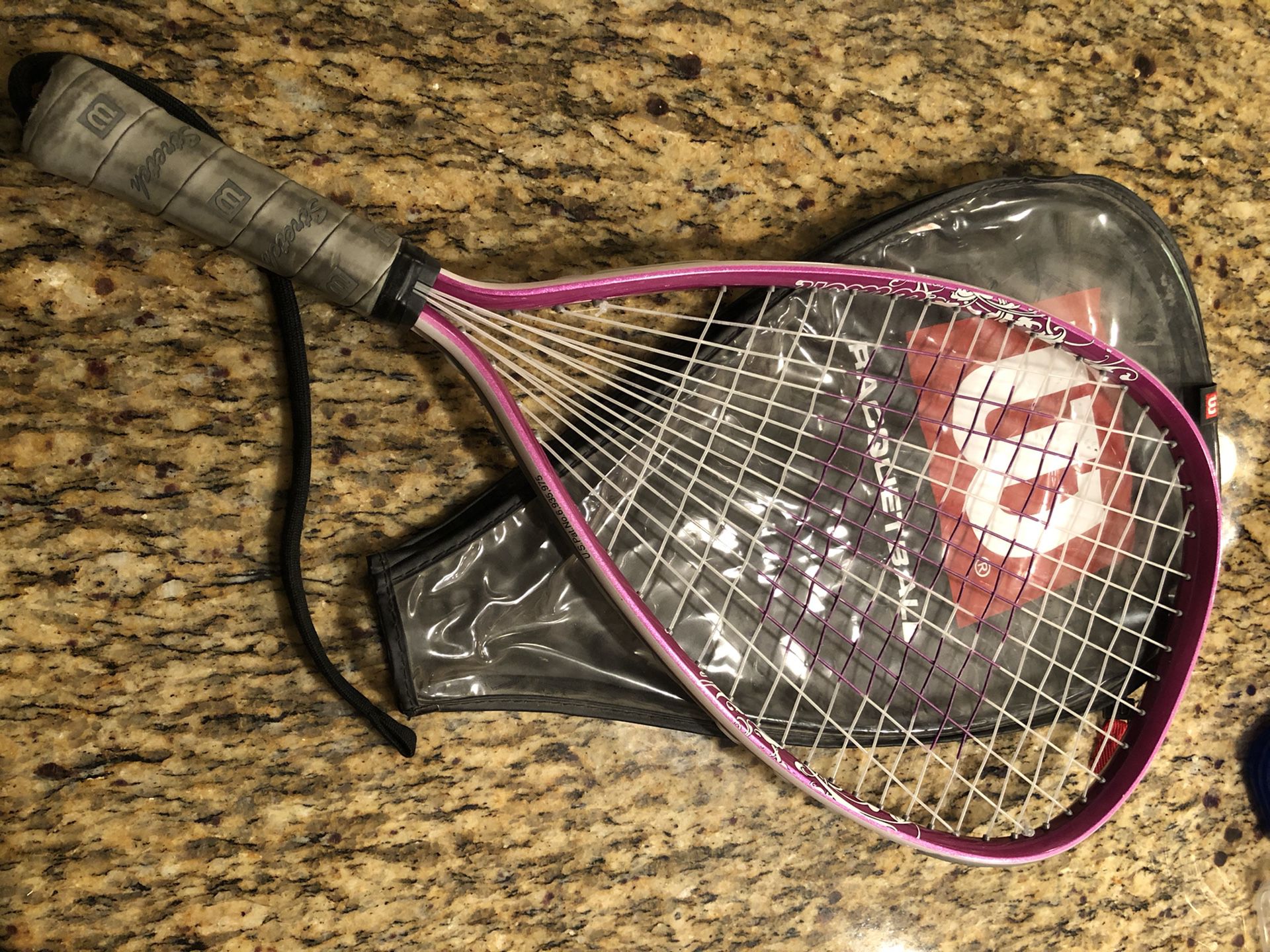 Female Girl Pink Racquetball Racquet