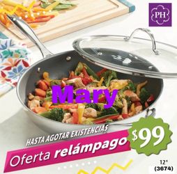 Sartén antiadherente de 12” diámetro Princess house